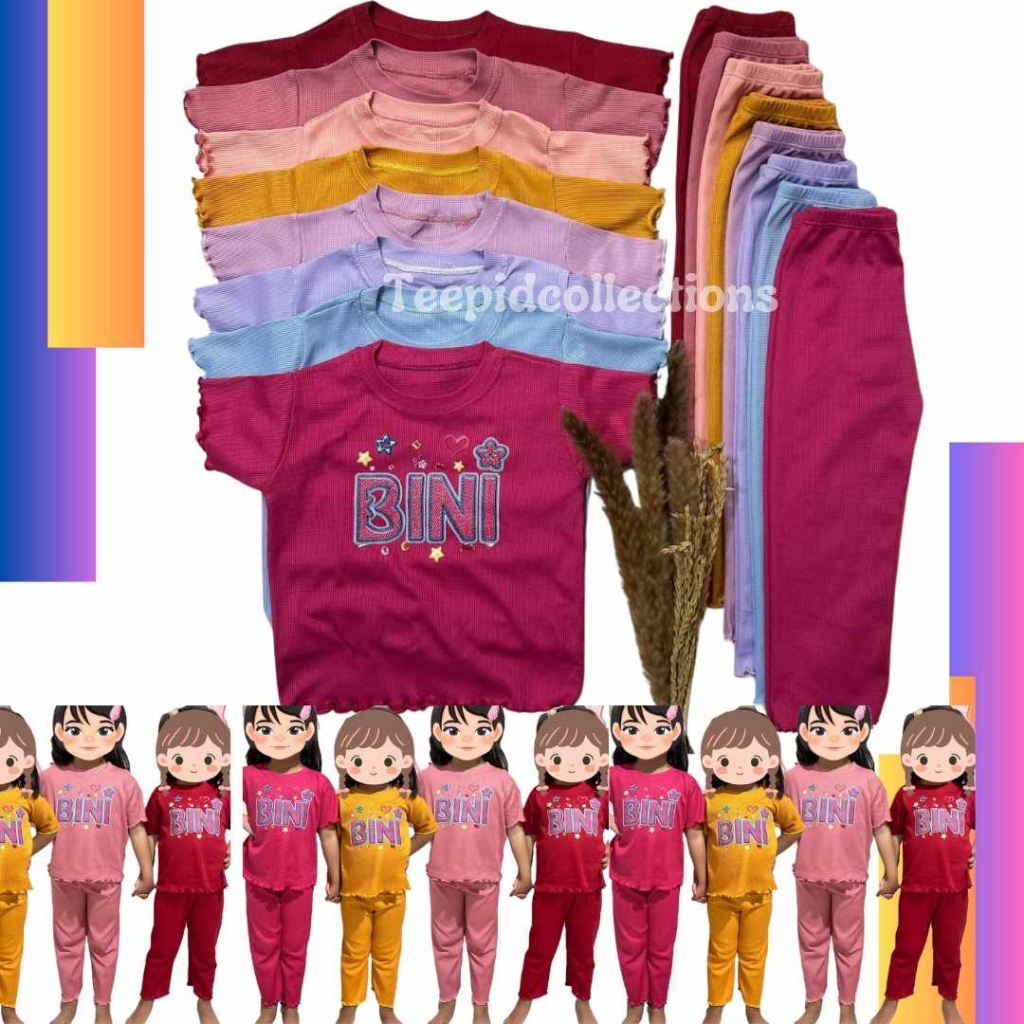 Bini Terno Leggings For Kids || Mini Waffle Fabric || Girl's Fashion ...