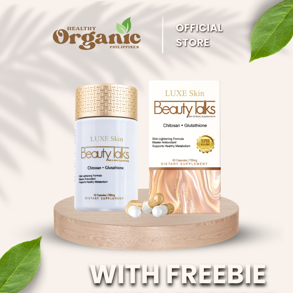 LUXE SKIN Beauty Talks Chitosan Glutathione Whitening Capsule Antioxidant  By Anna Magkawas