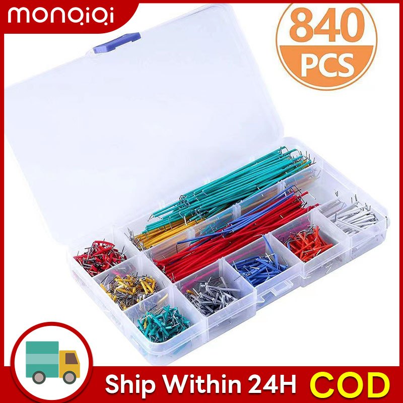 840pcs Shape Shield Breadboard Jumper Wire Kit Electrical Wires Breadboard Solid Wire Cable UN