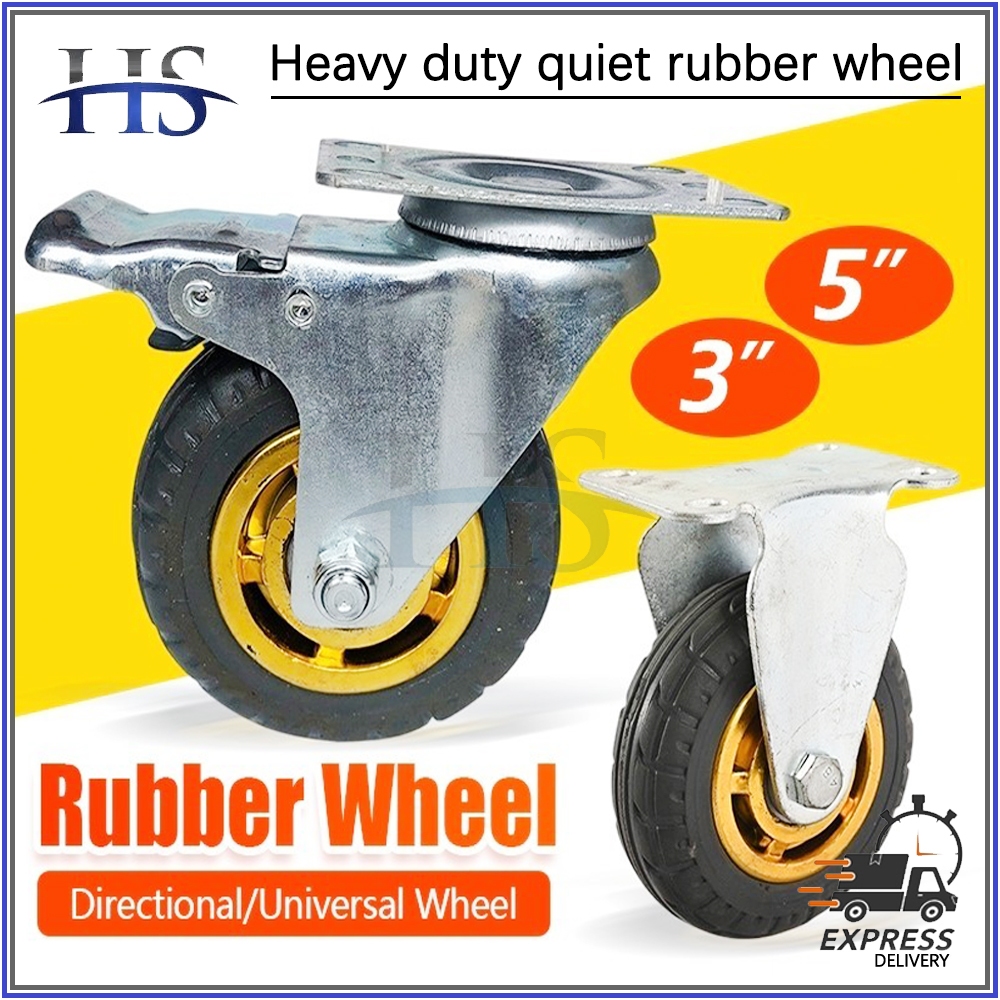 3-8 Inch Heavy Caster Wheel Noise Reduction Wear -Resistant Reduction ...