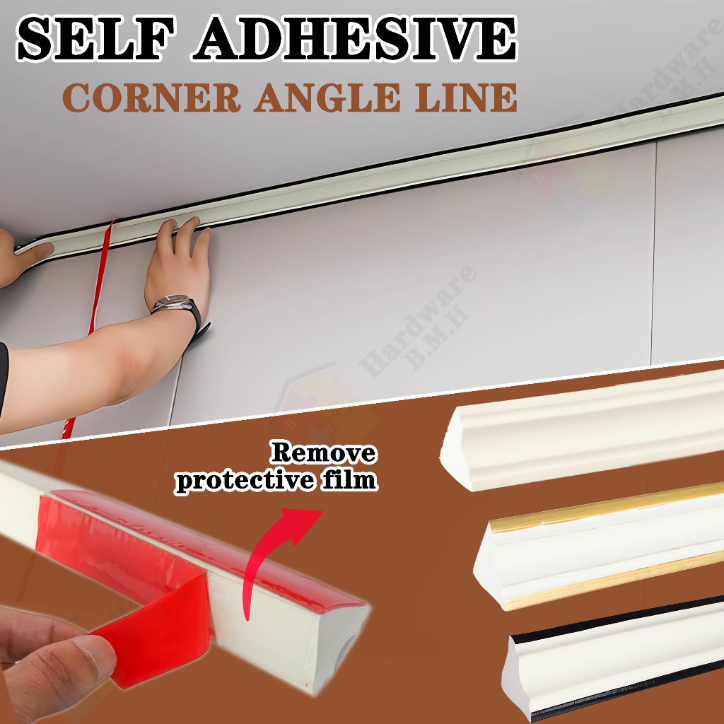 5 Meters Ceiling Corner Border Line Wall Adhesive Strip Angle Line ...