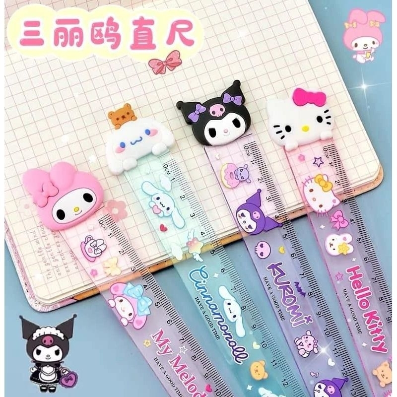 Sunshine Sanrio Ruler With Head Stationery Ruler | Shopee Philippines