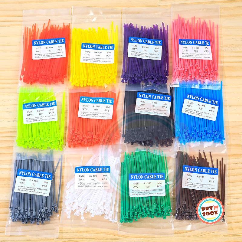 600Pcs Colored Nylon cable ties Self-Locking Plastic Nylon wire cable ...