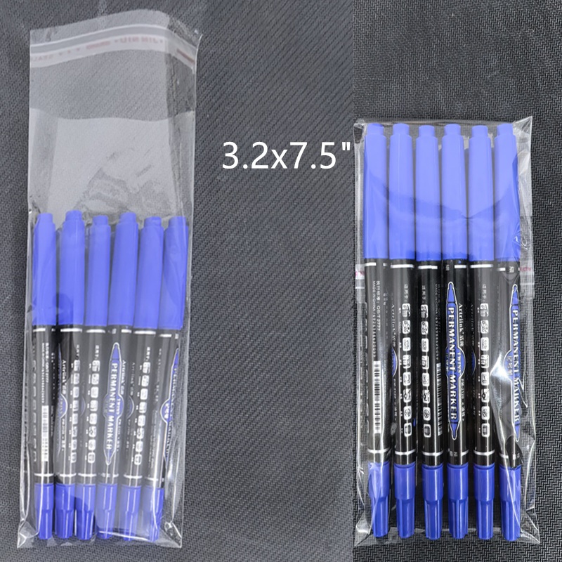 Manilago 100pcs OPP Plastic Bag with Adhesive Clear Poly Bag for ...