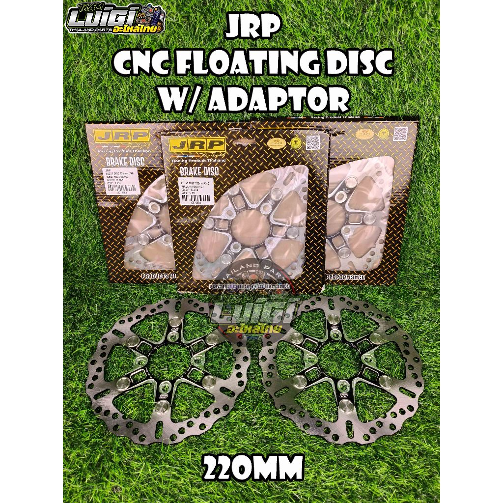 JRP CNC FLOATING DISC 220MM GEARTYPE NOUVO / CLICK / WAVE / MIO / MIO I ...