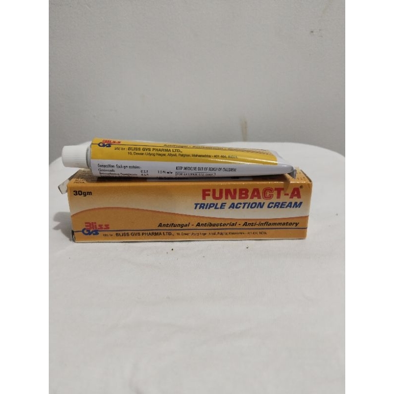 Funbact-A Triple Action Cream 30g | Shopee Philippines
