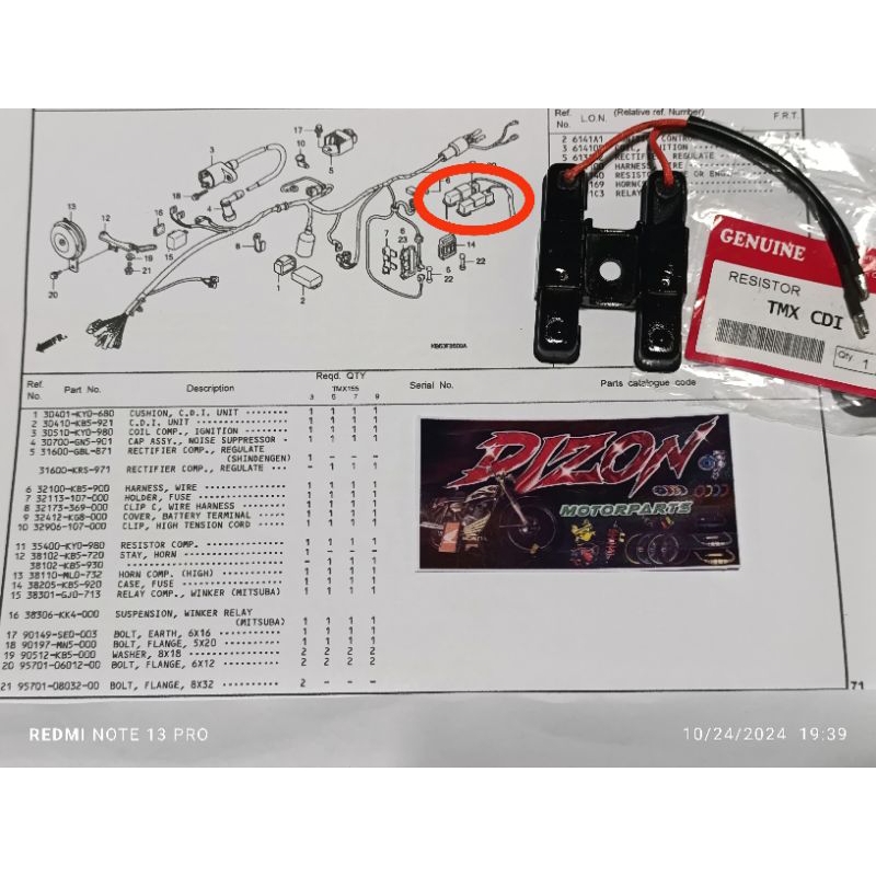 Resistor TMX 155 (made in Japan) 100% Good Quality | Shopee Philippines