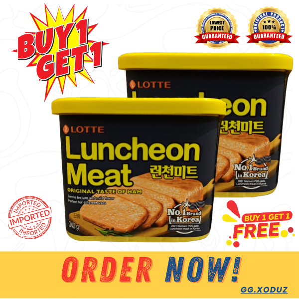 [buy 1 Take 1 ] Ok Lotte Authentic Korean Spam Luncheon Meat 340g