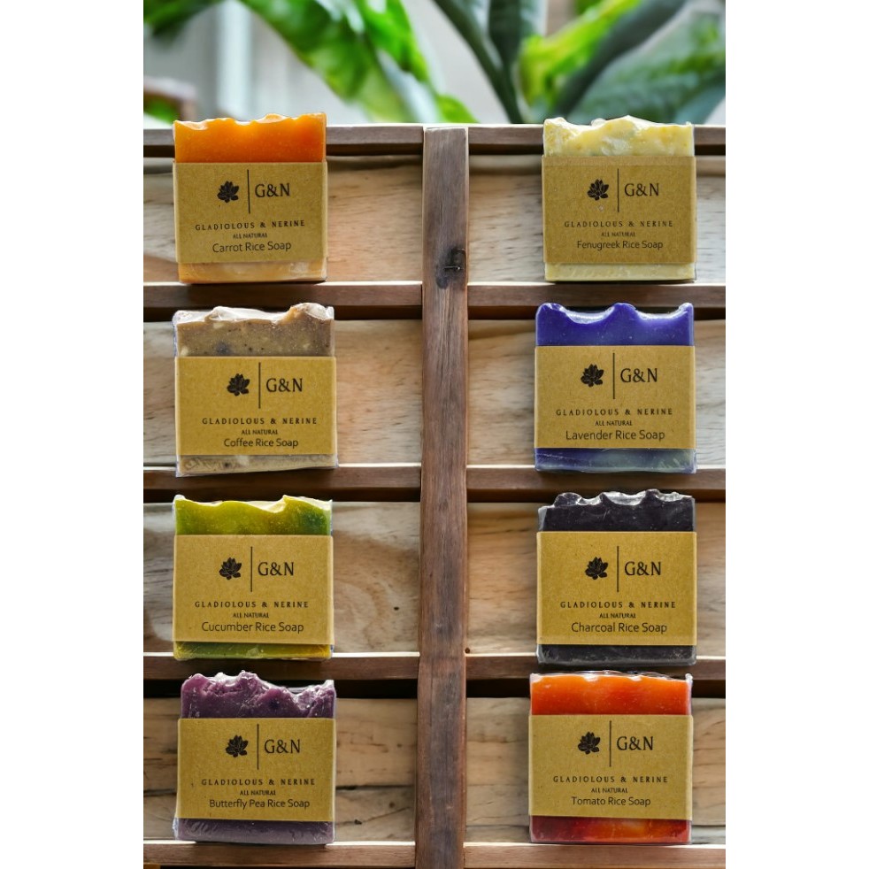 All Natural Rice Bar Soaps By Gladiolous and Nerine/ Organic | Shopee ...