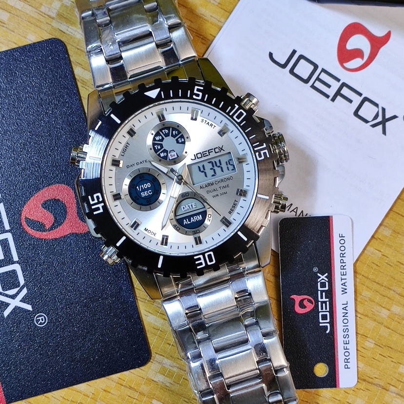 Fashion Watch Dual-Time JOEFOX For Men Actual-Pic Shock Water Proof Non ...