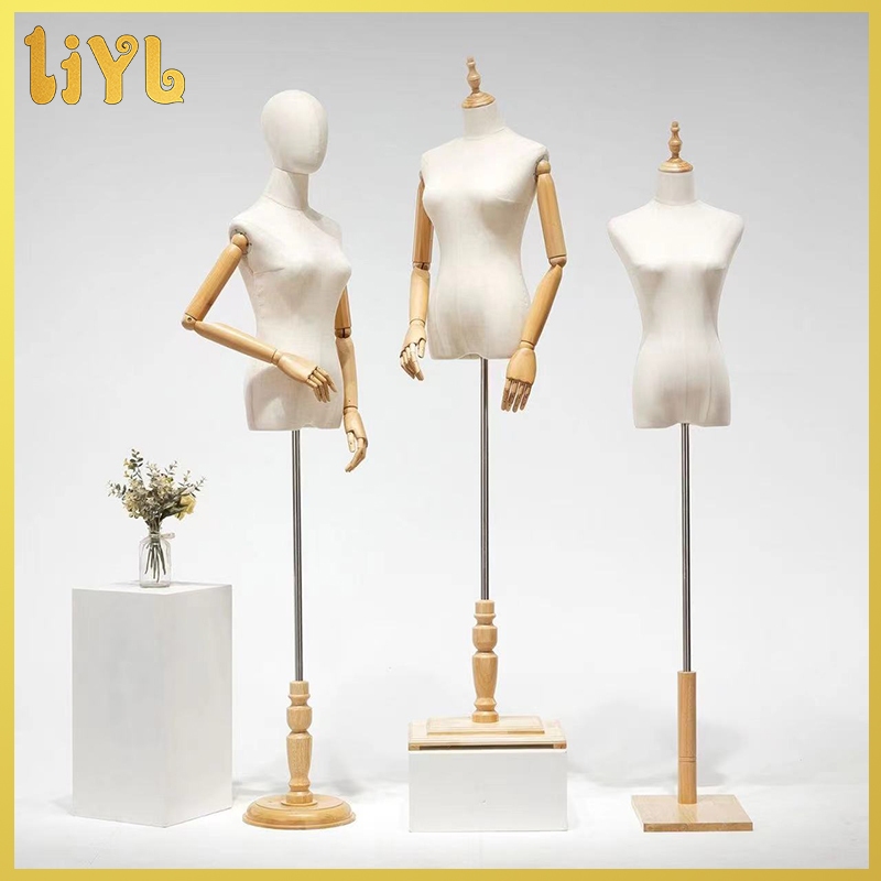 Thickened linen women's clothing store display rack window display rack ...