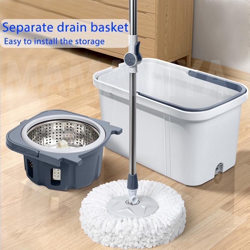 Hisoa 360 Dual Drive Tornado mop Mop with Spinner and Separable Bucket ...