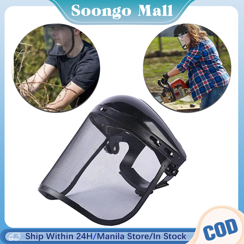 Amylove 2 Pieces Safety Face Shield With Mesh Visor Protective