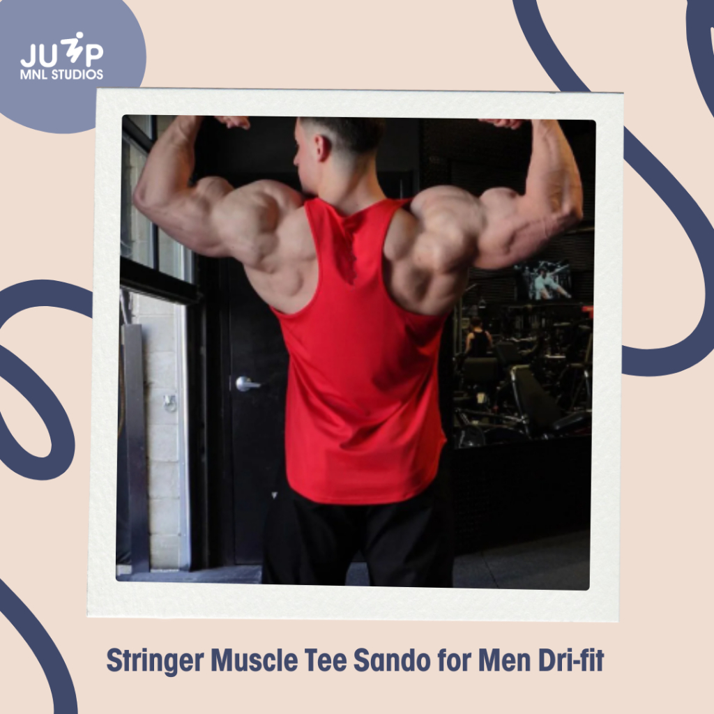 Stringer Muscle Tee Gym Sando for Men Dri-fit | Shopee Philippines