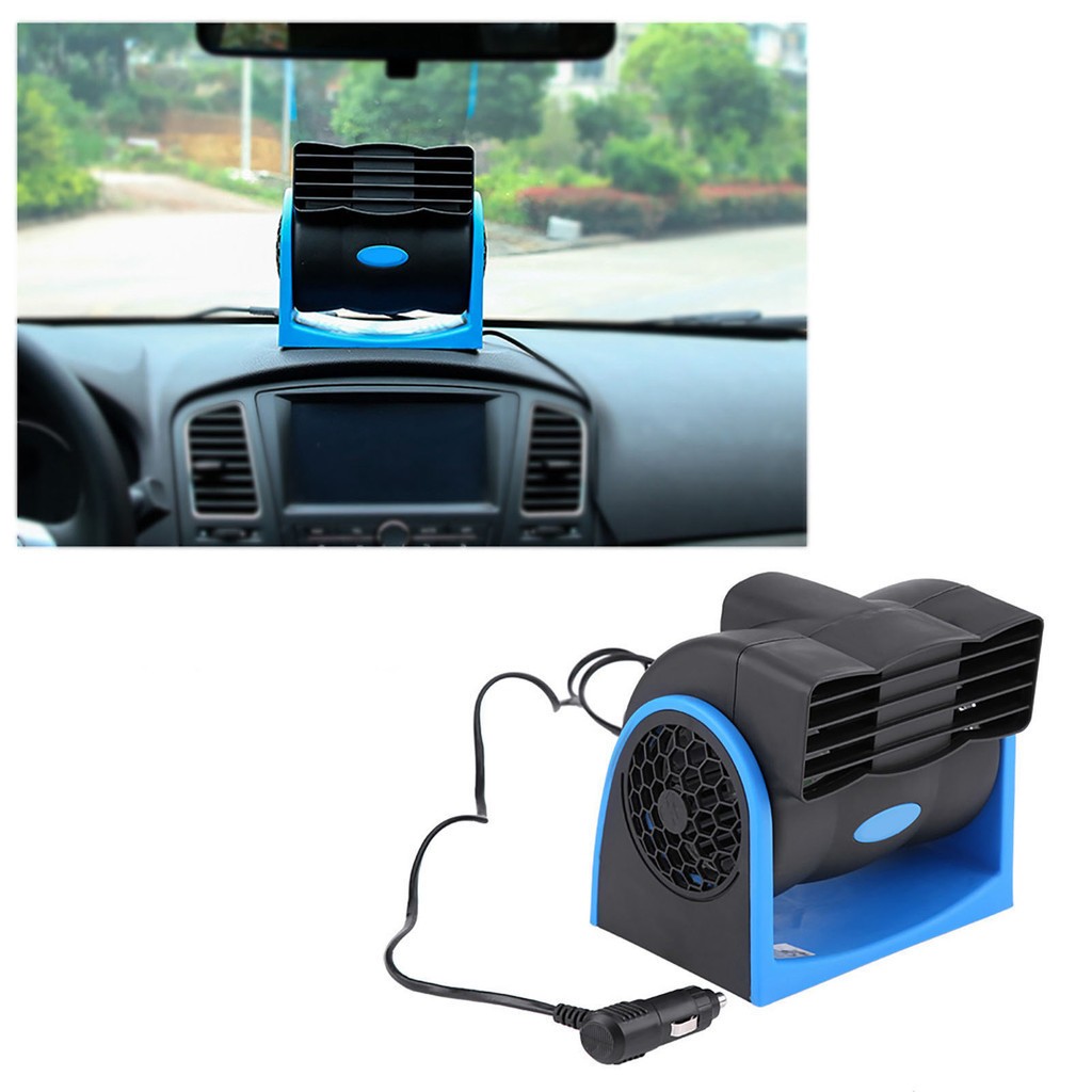 Auto Car Vehicle 12V Electric Fan Mini Adjustable Speed Silent Air Fan ...