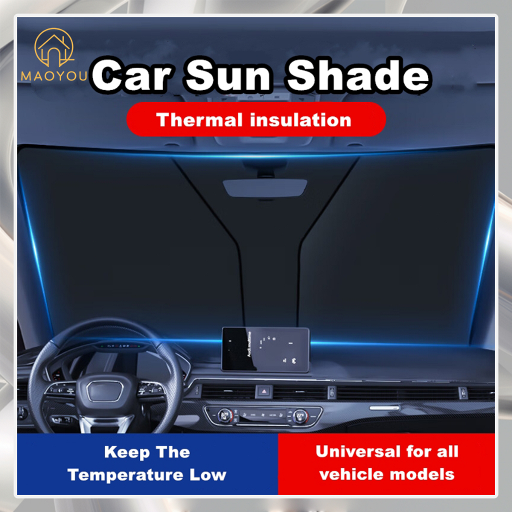 MAOYOU Car Sun Shade Windshield Cover Foldable Car UV Rays and Heat Sun ...