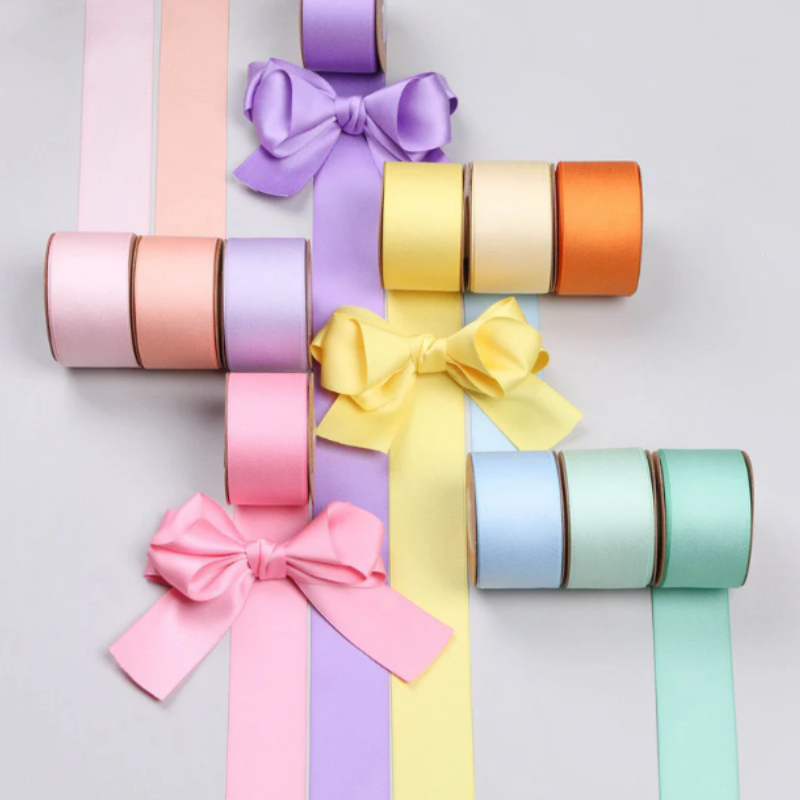 4cm (25 yards/roll) Satin Ribbon Roll Gift Packaging Ribbon Flower ...