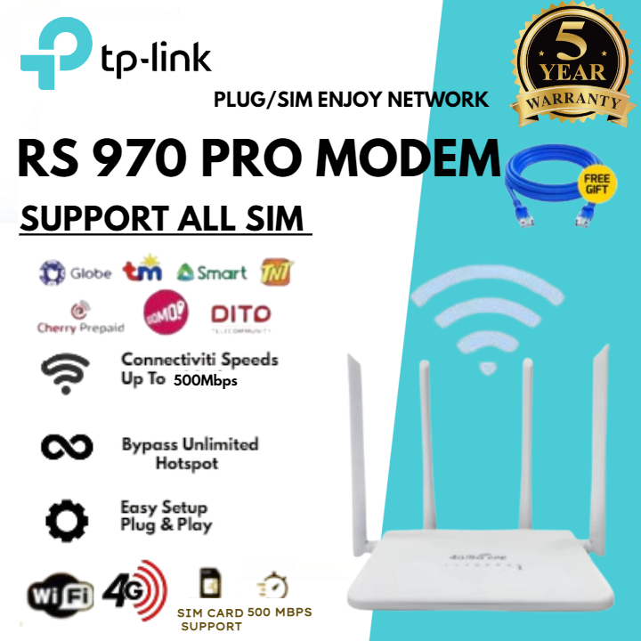 NEWEST Version RS970 PRO 2024 Modified Unlimited Hotspot 4G LTE Modem