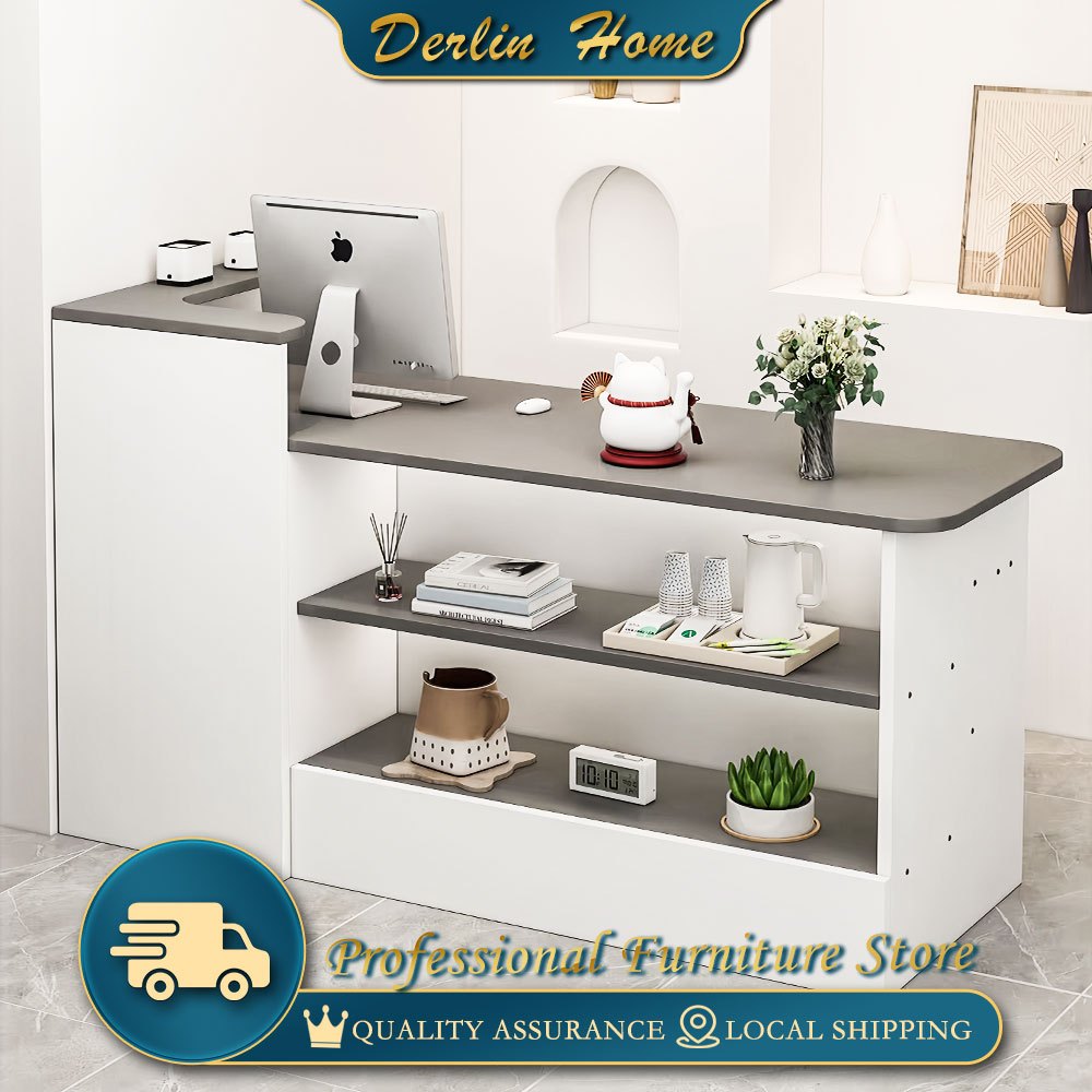 (COD)Reception desk，modern cash register，large counter，supermarket ...
