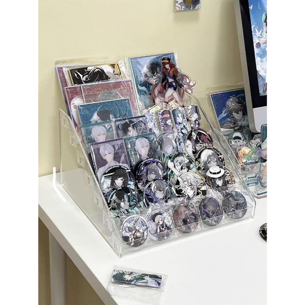 Acrylic 5/7Layer Figure Toy Badge Ladder Display Rack Card Display ...