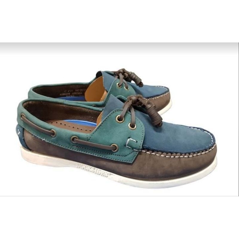 C POINT MENS TOPSIDER BLUE BROWN GREEN/ BBG | Shopee Philippines