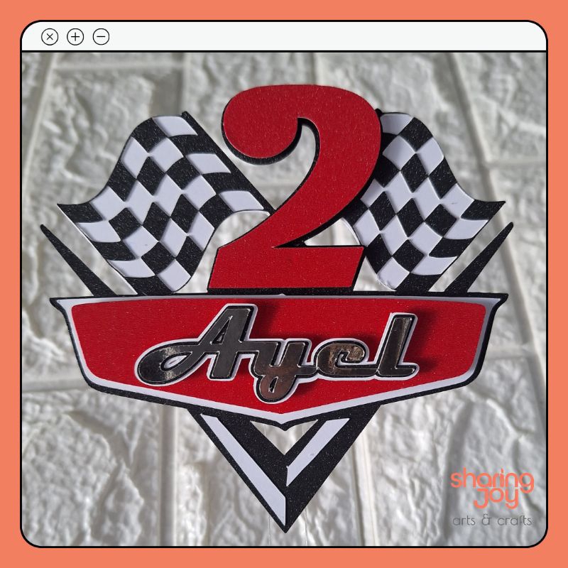 PREORDER!! Layered Personalized Cake Topper Cars Theme | Shopee Philippines