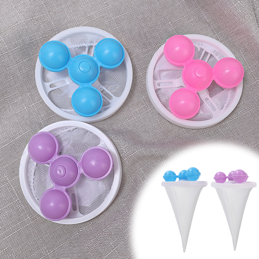 Reusable Hair Lint Catcher Removal Net Bag Wash Machine Float Filter ...