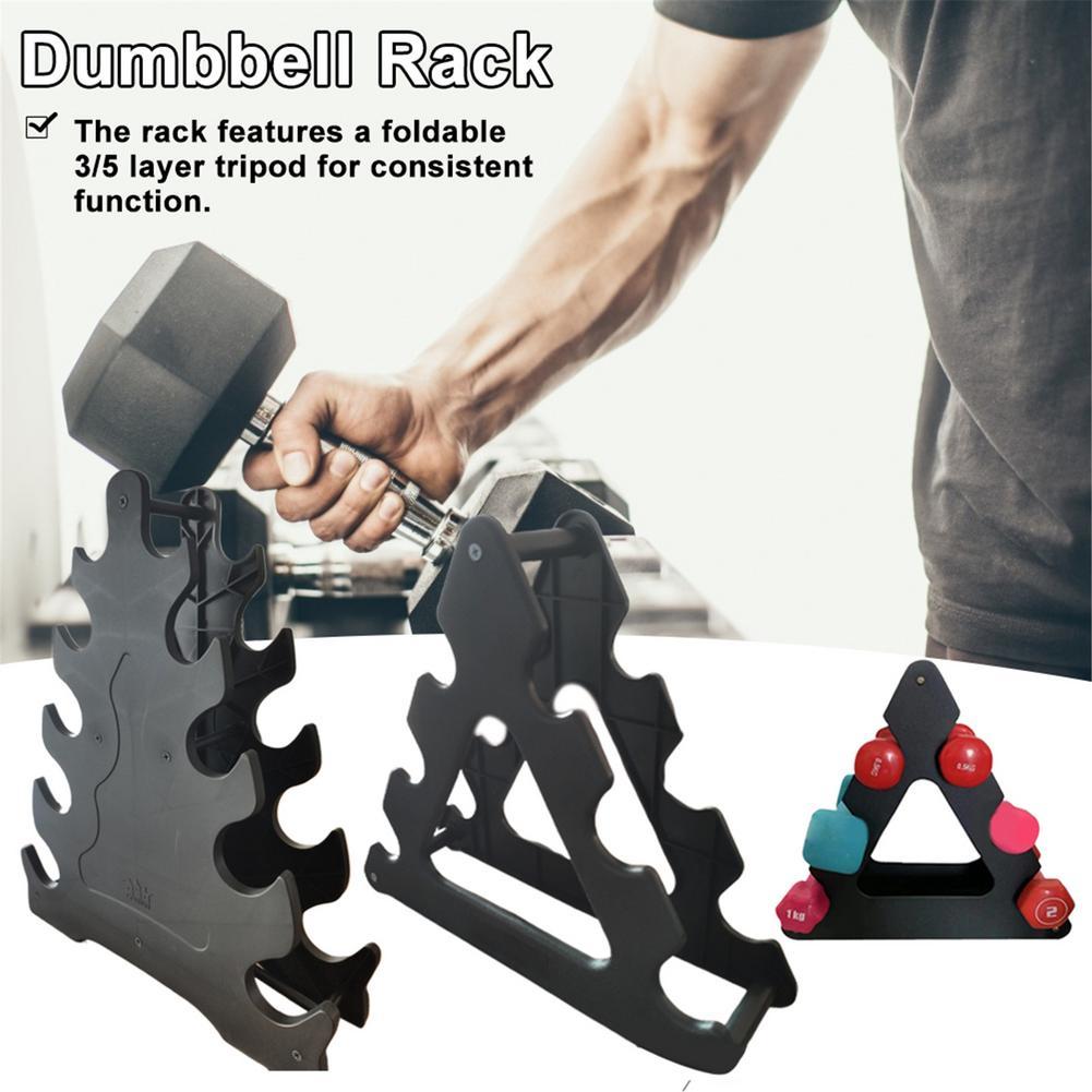 5 Tier Dumbell Weight Rack Sports Equipment Tower Stand Home Gym ...