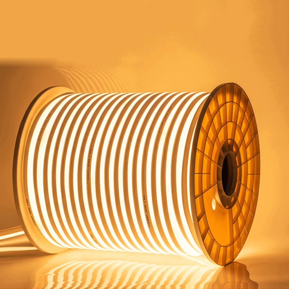 LED light strip with waterproof cutting 220V flexible rope tube narrow ...