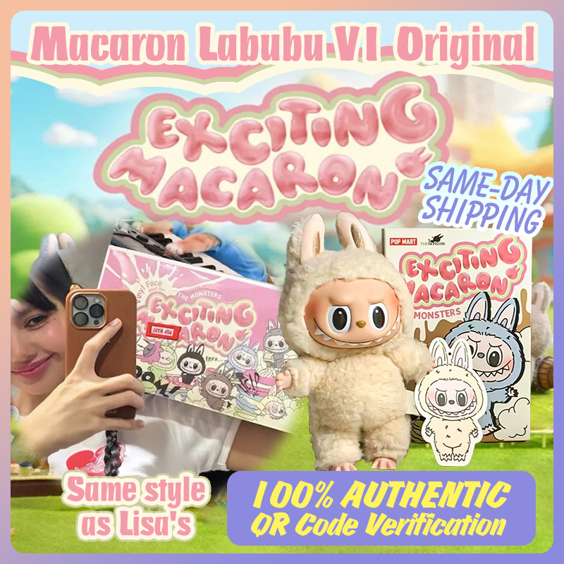 100% Original Labubu Doll V1 Popmart Labubu Macaron The Monsters Labubu ...