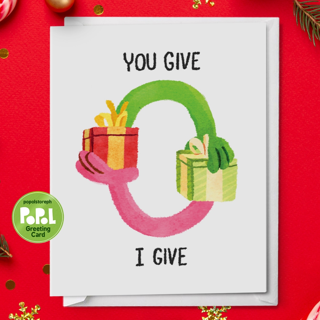 Popol - You Give I Give - Merry Christmas Card Cute Funny Sweet ...