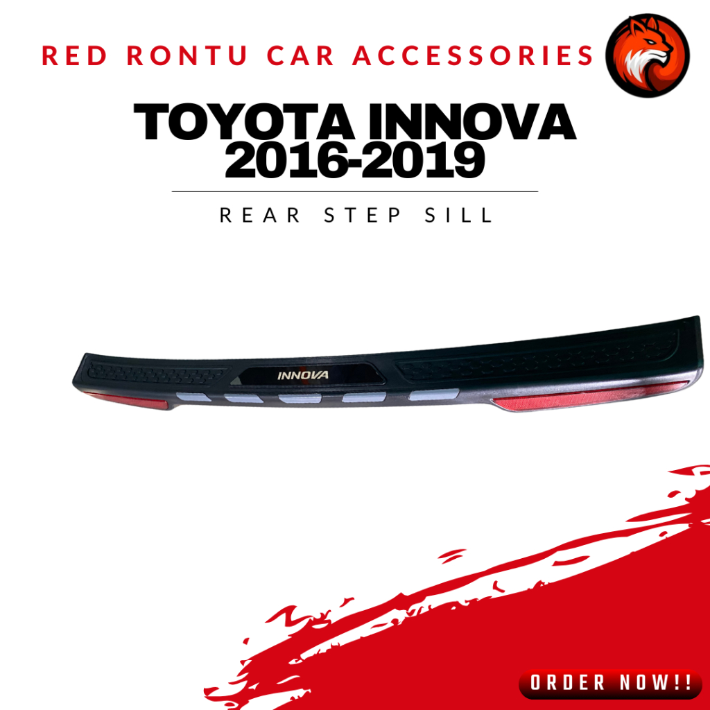 Toyota Innova (2016-2019) Rear Step Sill / Rear Bumper Guard | Shopee ...