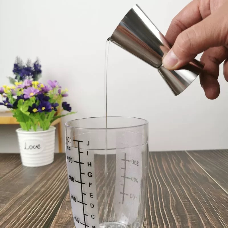 Double Jigger Stainless Steel Cocktail Measuring 15ml/30ml for milk tea ...