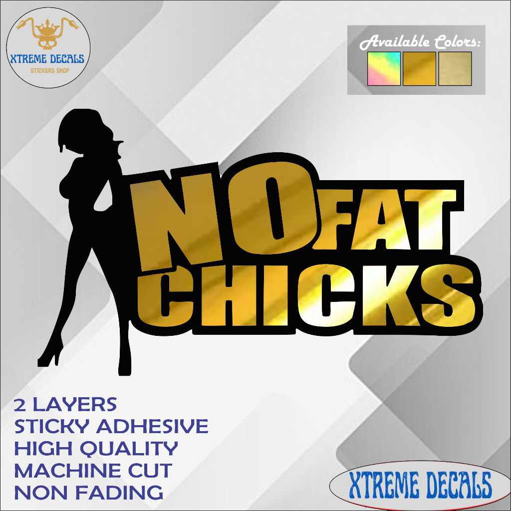 o Fat Chicks Cut-Out Sticker, Yayamanin Sticker | Shopee Philippines