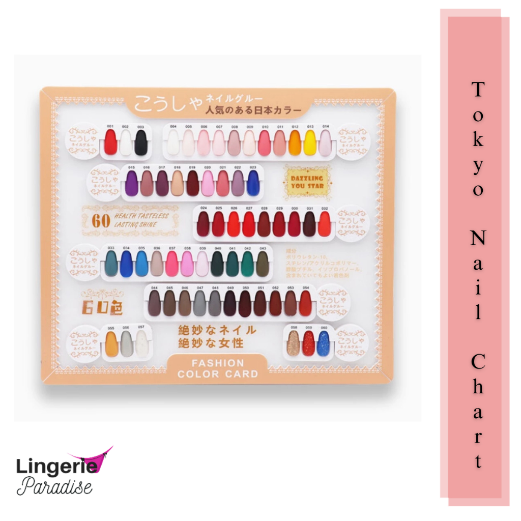 LP I Cathy Kathy Tokyo Collection Removable Swatches Color Chart (60 ...