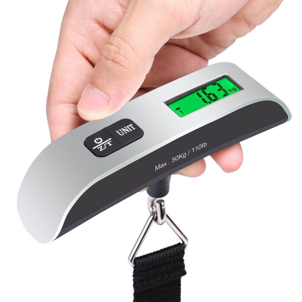 50KG Mini Electronic Scale Handheld Hanging Hook Scale Portable High ...