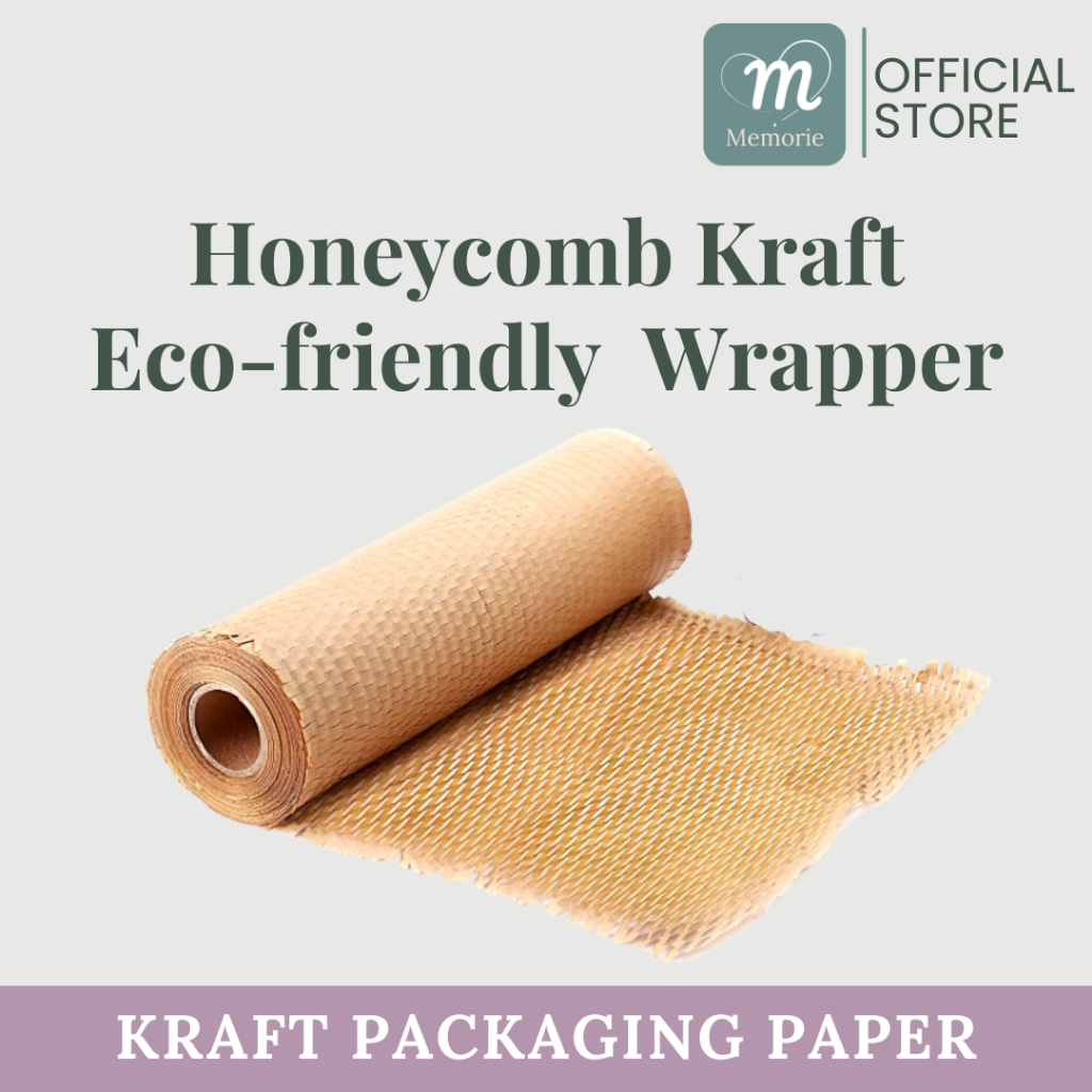Honeycomb Packaging Gift Wrapper Kraft Eco-friendly bubble wrap alternative | Shopee Philippines