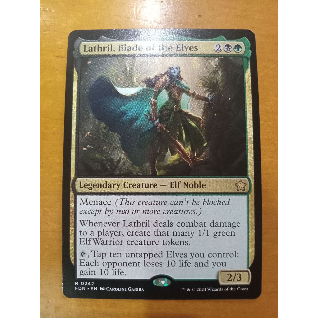 MTG Lathril, Blade of the Elves Rare FDN Foundations Magic the ...