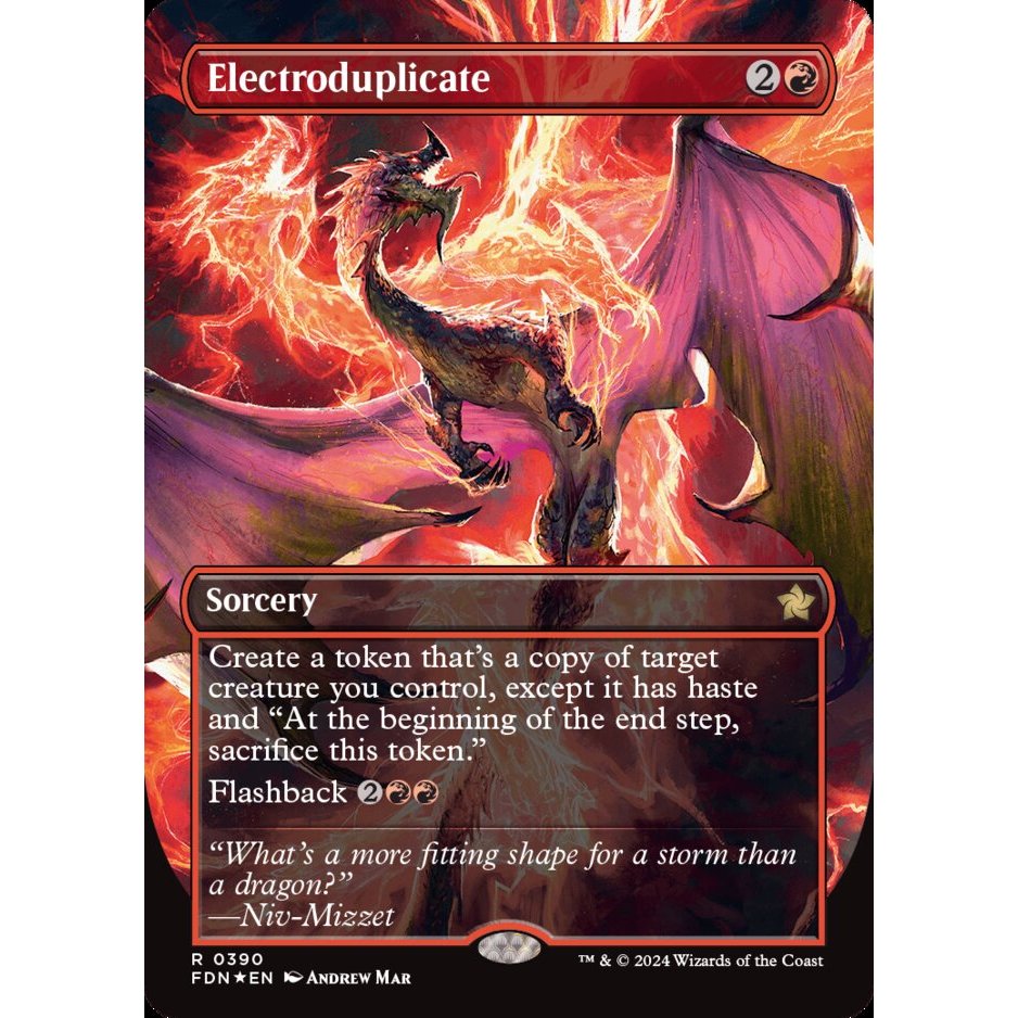 Electroduplicate (Borderless) (Mana Foil) - Foundations (FDN) | Shopee