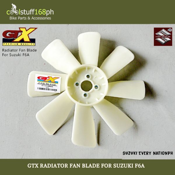 BRANDNEW GTX Radiator Fan Blade (6 & 8 Blades) For Suzuki F6A | Shopee ...
