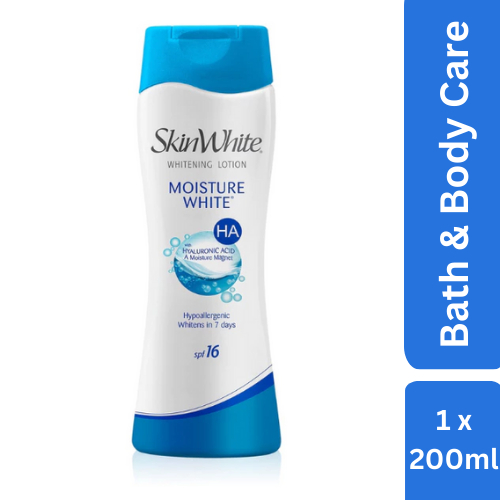 SkinWhite Moisture White Lotion with Hyaluronic Acid SPF16 200ml ...