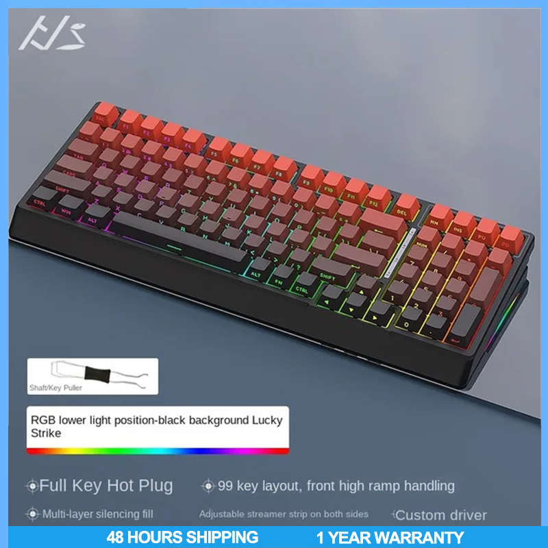 Lucky Strike Blackground 98Key 3-mode Wired/Wireless Bluetooth RGB ...