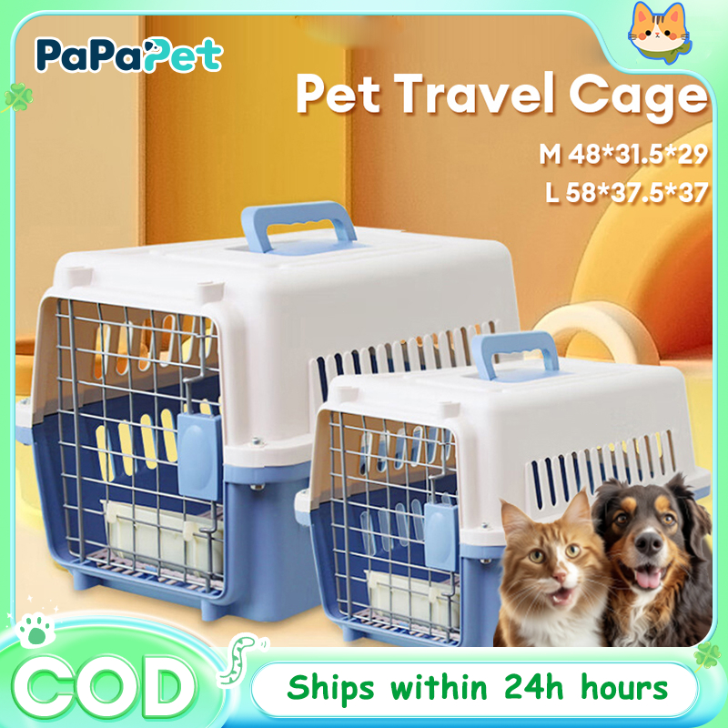 Pet Carrier Travel Cage Cat Dog carrier Cat Carrier Crates Airline Approved  Pet Cage Large Capacity