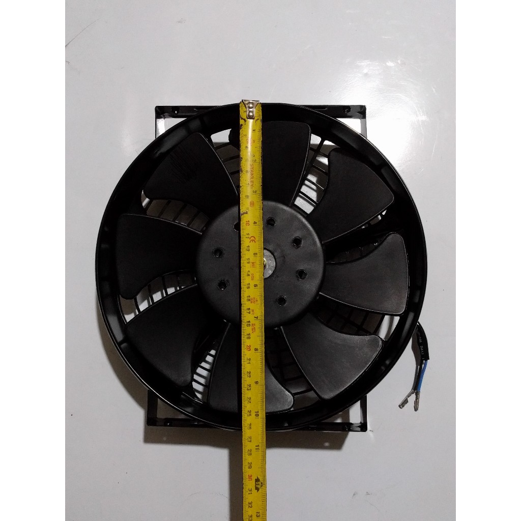 Universal Condenser/Radiator Aux Fan Metal Housing | 8 Blades | 12V or ...
