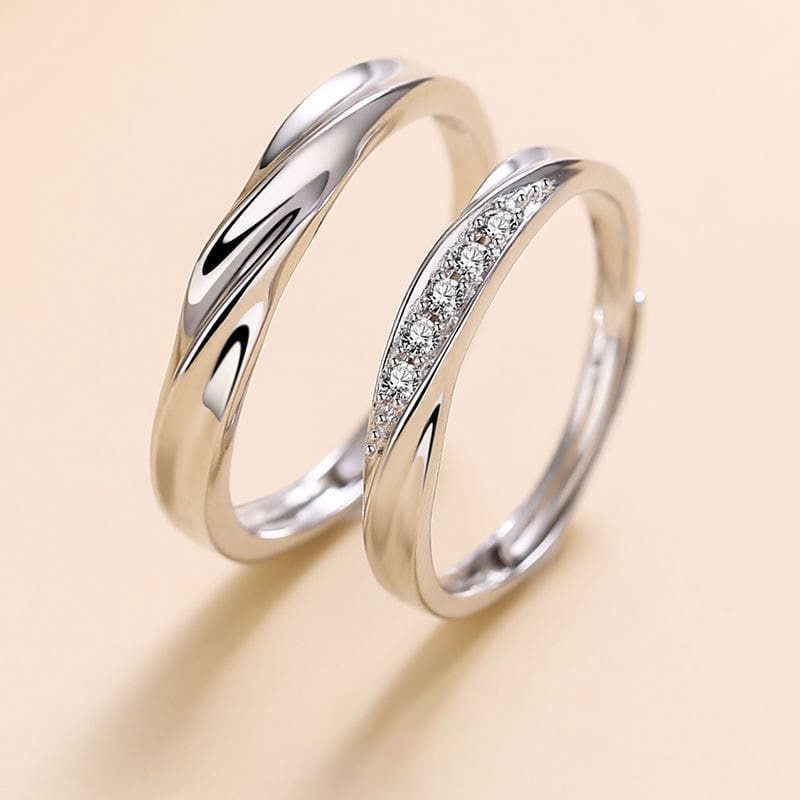 Couple Engagement Wedding Adjustable Ring Accessories for Couple with ...