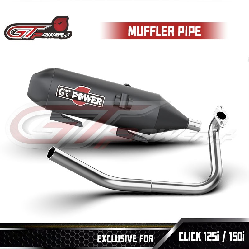 GT POWER Exhaust Power Pipe Set CLICK 125i / CLICK 150i Muffler Made In ...