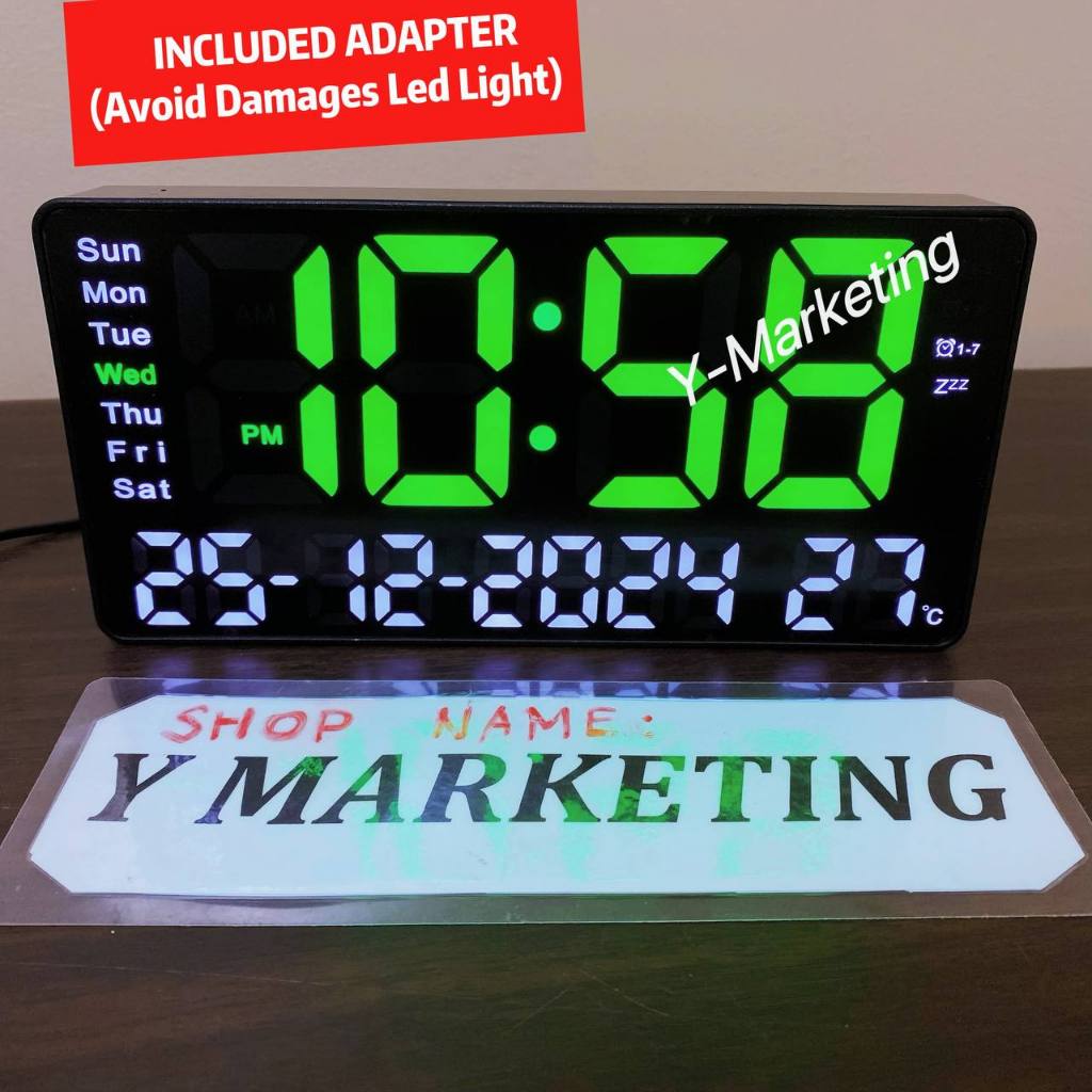 2204 Customized Special Color Rectangular Led Digital Alarm Clock Can ...