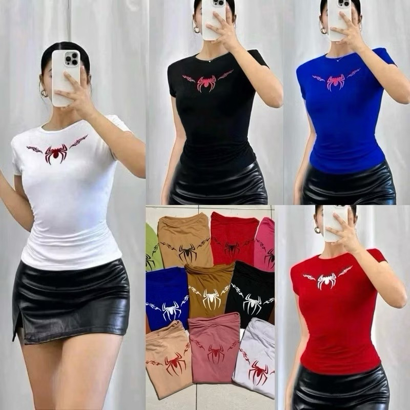 SPIDER Double Lining Full Length Cotton Top | Shopee Philippines