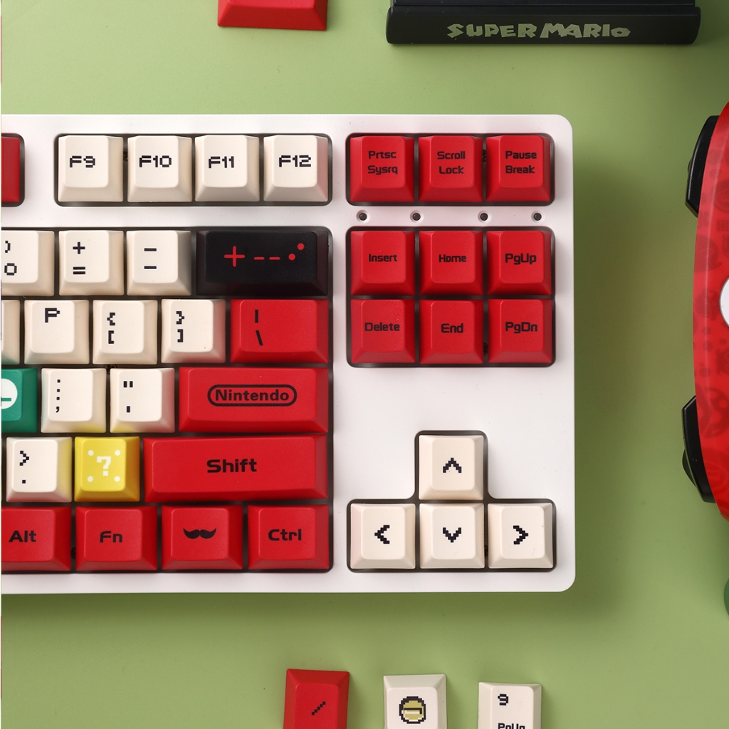 119 Keycap Mario Theme PBT Sublimation Cherry profile DIY Keycap For ...