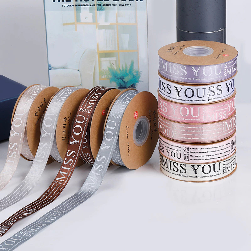 2.5cm MISS YOU Ribbon Decoration Flower Ribbon | Shopee Philippines